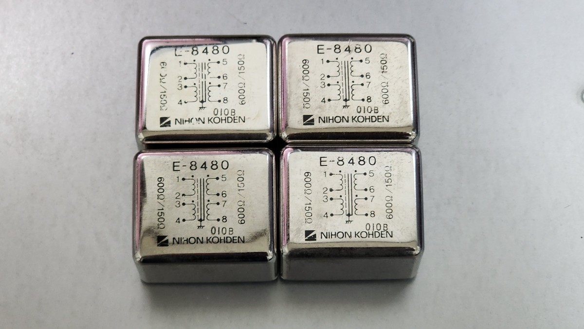 マッチングトランス NIHON KOHDEN 日本光電 E-8480 600Ω/150Ω：600Ω
