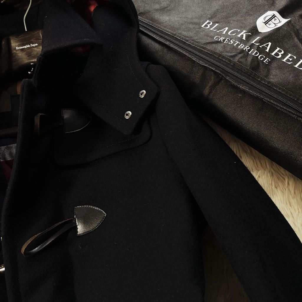 Q4【コートカバー付き!!】定価14万 超美品級○BURBERRY BLACK LABEL