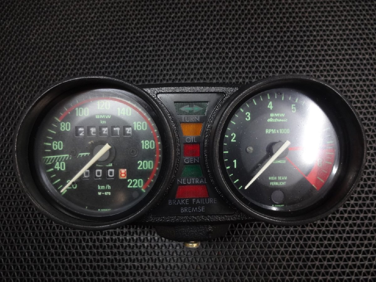 BMW R100RS メーターASSY 実動品 （初期型 ツインサスATE R100S R100GS 