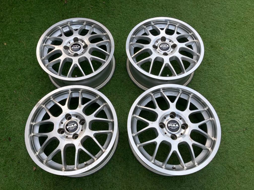 @@中古PIAA　SPORT　MESH　15インチ６J　PCD100　4穴PCD100　4本セット@@_1