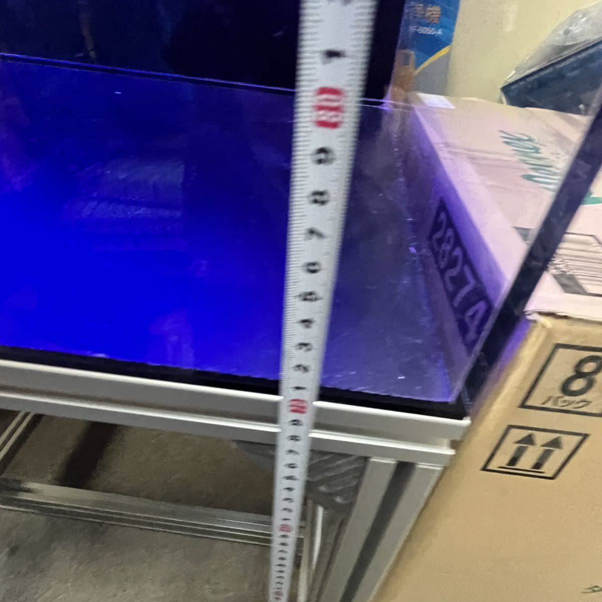 良品 大型水槽 120cm アクリル水槽 ブラックライト 照明付 kotobuki