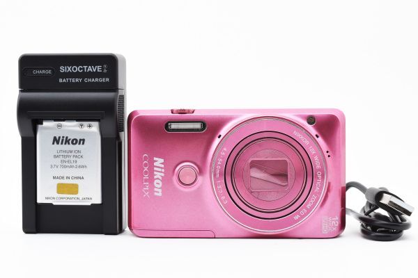 Nikon Coolpix S6900 Pink Conpact Digital Camera ピンク コンパクト
