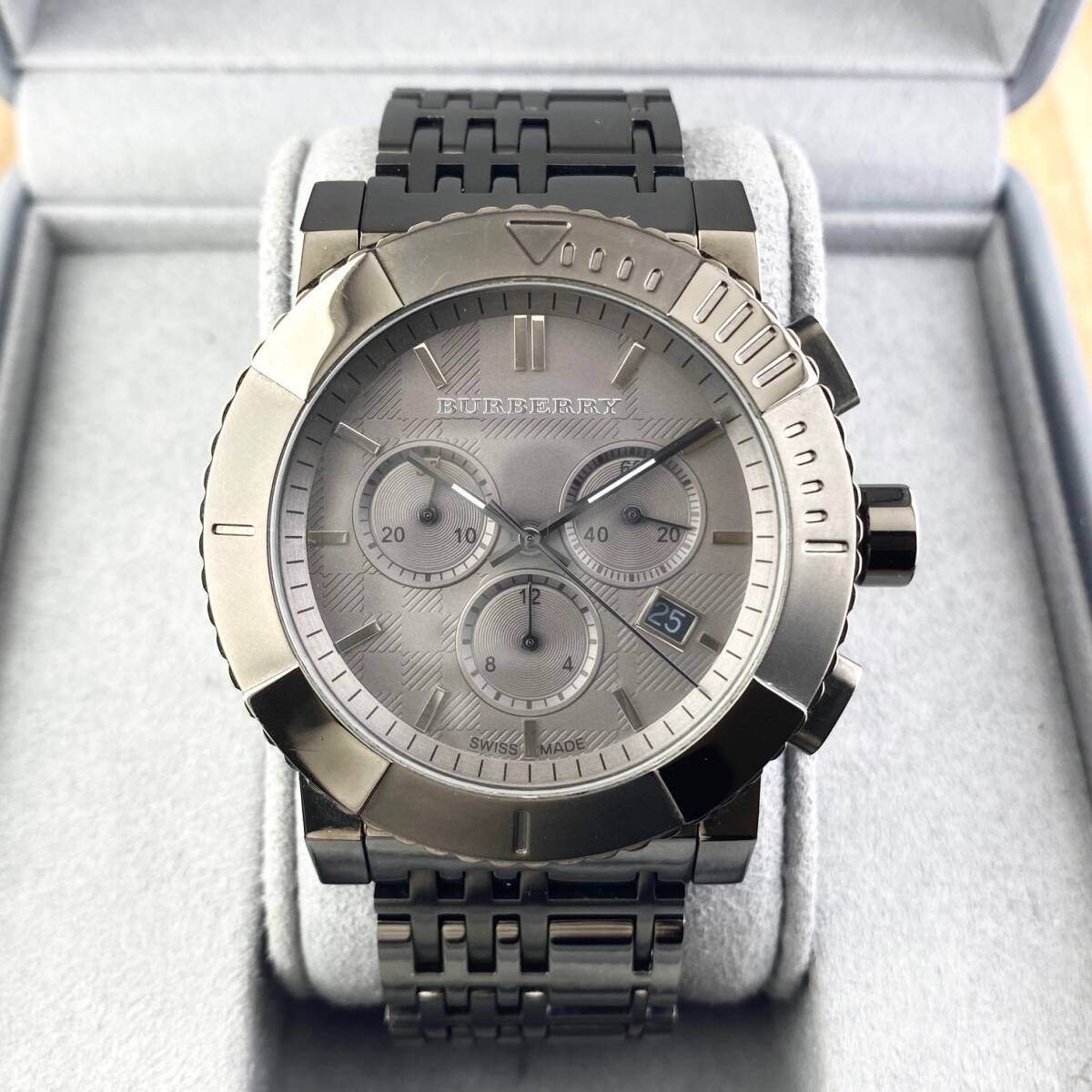 1円〜】BURBERRY バーバリー 腕時計 メンズ クロノグラフ BU2305
