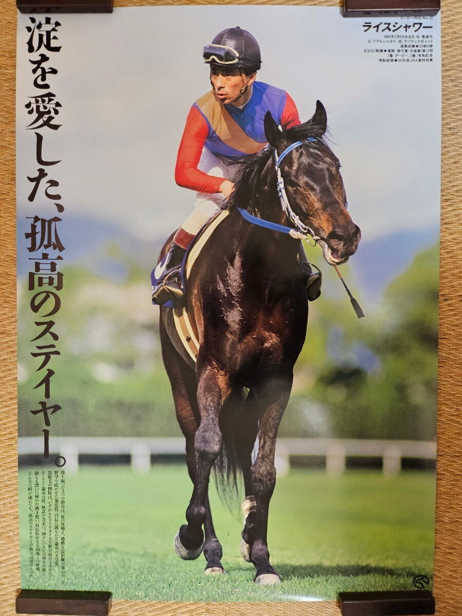 JRA B2ポスター ライスシャワー ヒーロー列伝 非売品(競馬)｜売買され