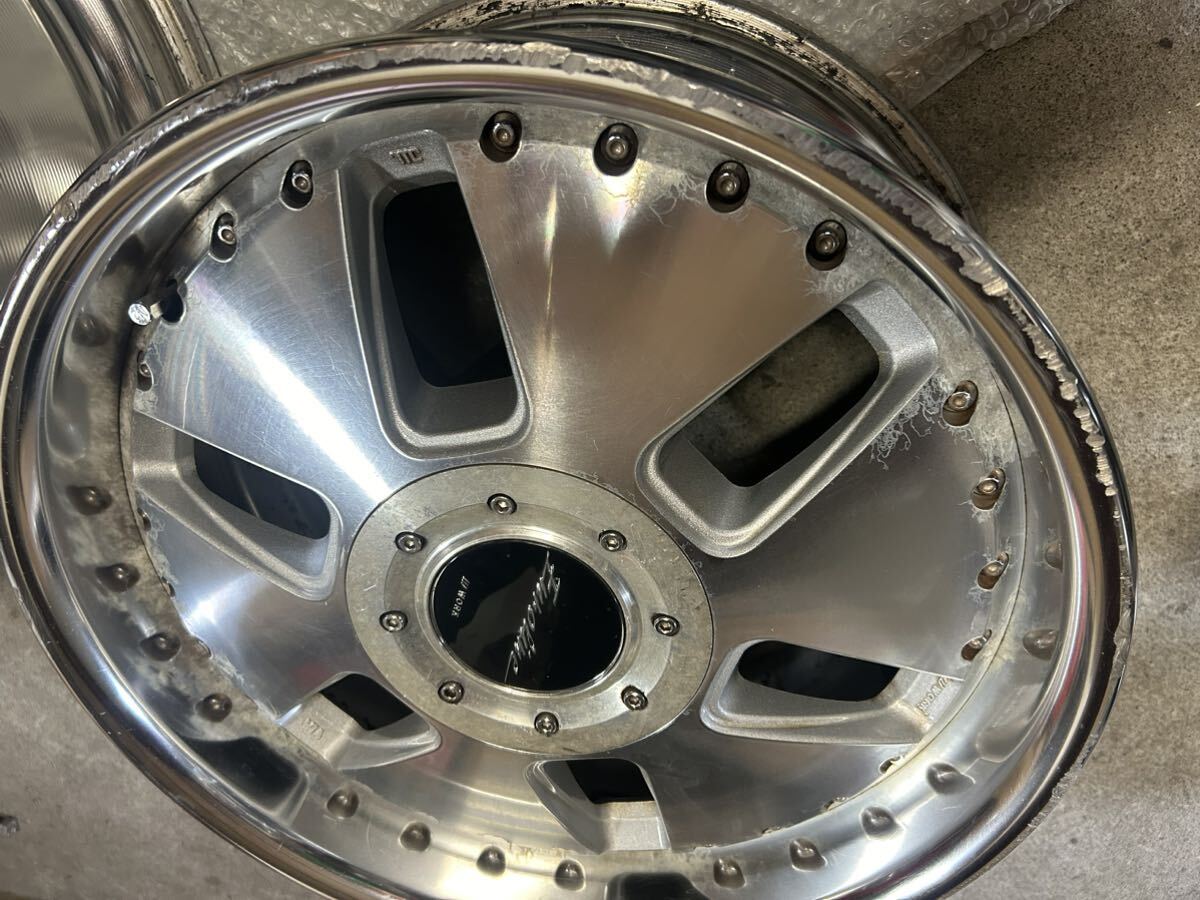 ☆WORK ワーク ユーロライン 4本 ディッシュ 7.5J 8.5J ジャンク 4穴