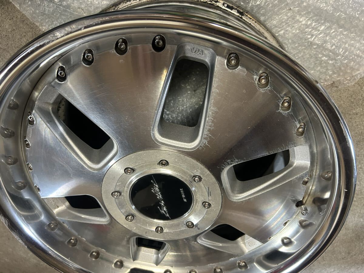 ☆WORK ワーク ユーロライン 4本 ディッシュ 7.5J 8.5J ジャンク 4穴