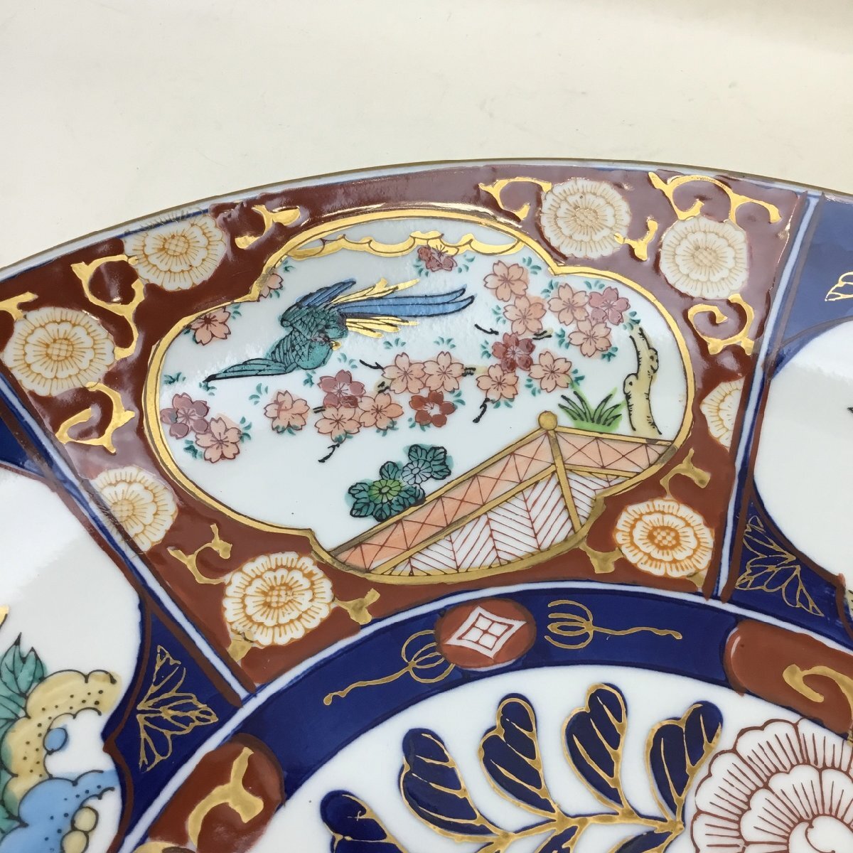 保管品/CSS】 伊万里焼 大皿 金襴手 伊万里 GOLD IMARI 色絵金彩 芙蓉