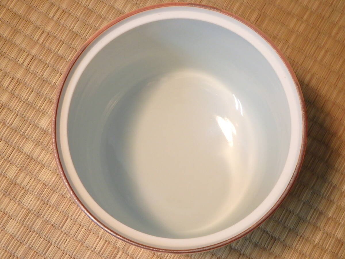 京焼 清水焼 平安 白鳳造 染付山水人物図 水指/水差/水器 直径約14cm