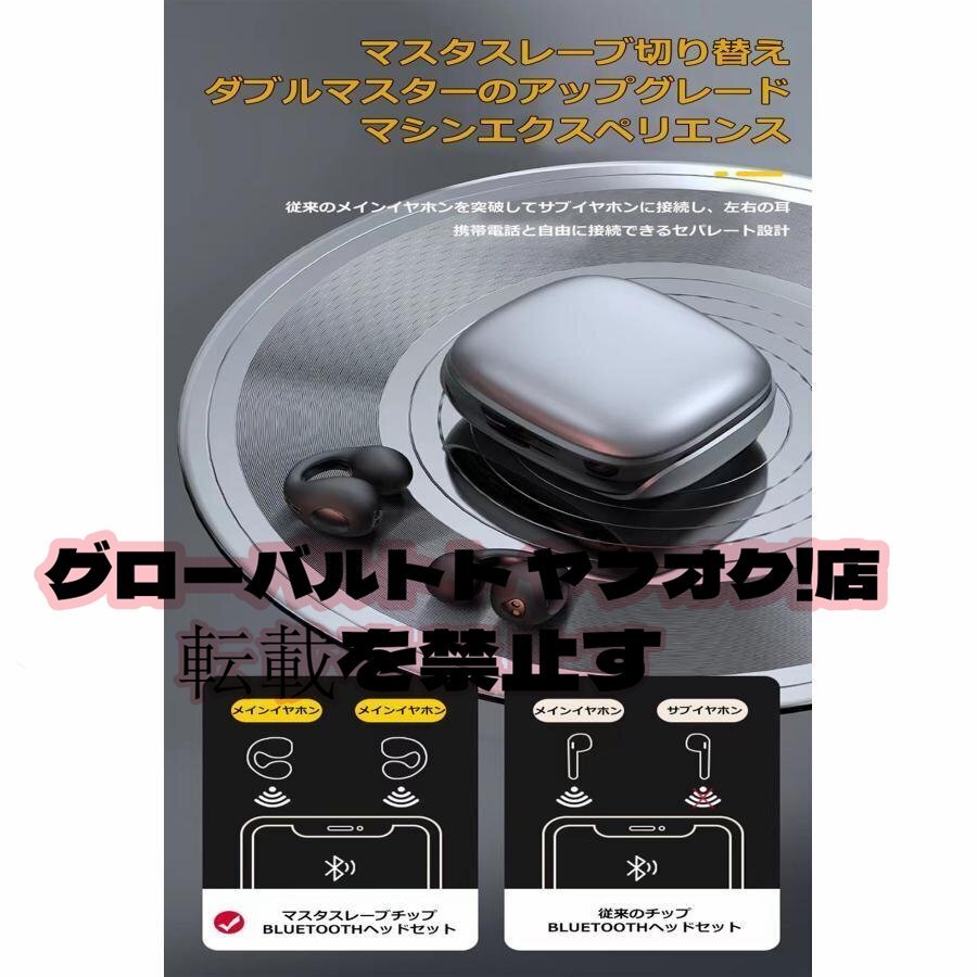 ワイヤレスイヤホン 骨伝導イヤホン Bluetooth5.3 高音質 IPX5防水 ミニ 両耳 空気伝導 音漏れ防止 イヤカフ型 ブルートゥース タッチ制御_3