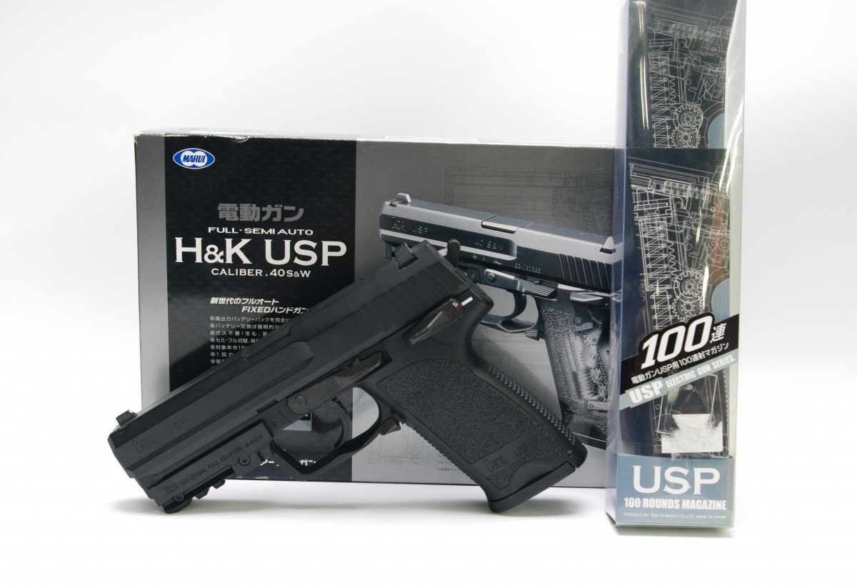 東京マルイ USP 電動ハンドガン 本体 マガジンセット 1* 東京マルイ H&K USP 電動ガン 100連マガジン付 MARUI エアガン 約