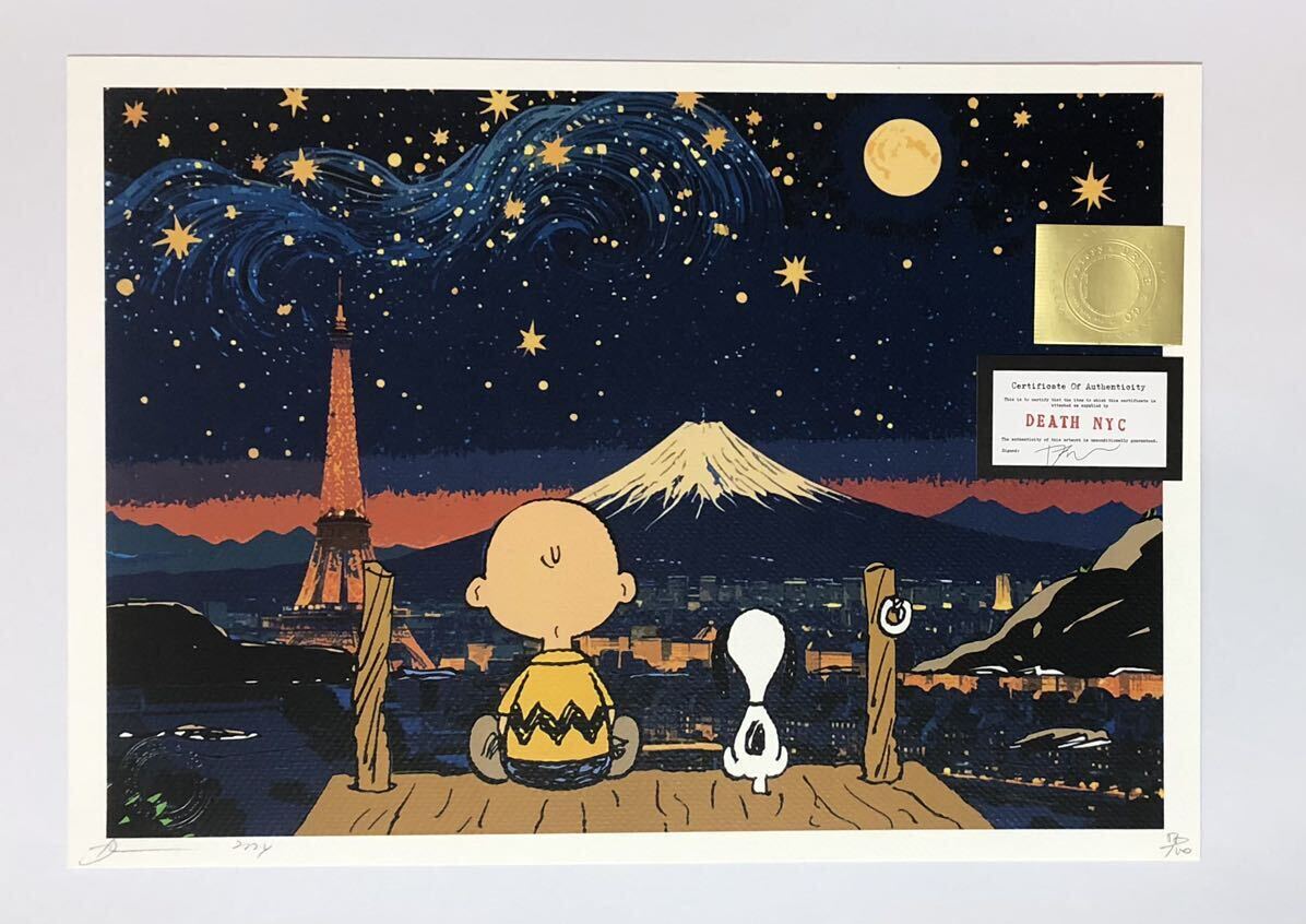 DEATH NYC アートポスター 世界限定100枚 スヌーピー SNOOPY