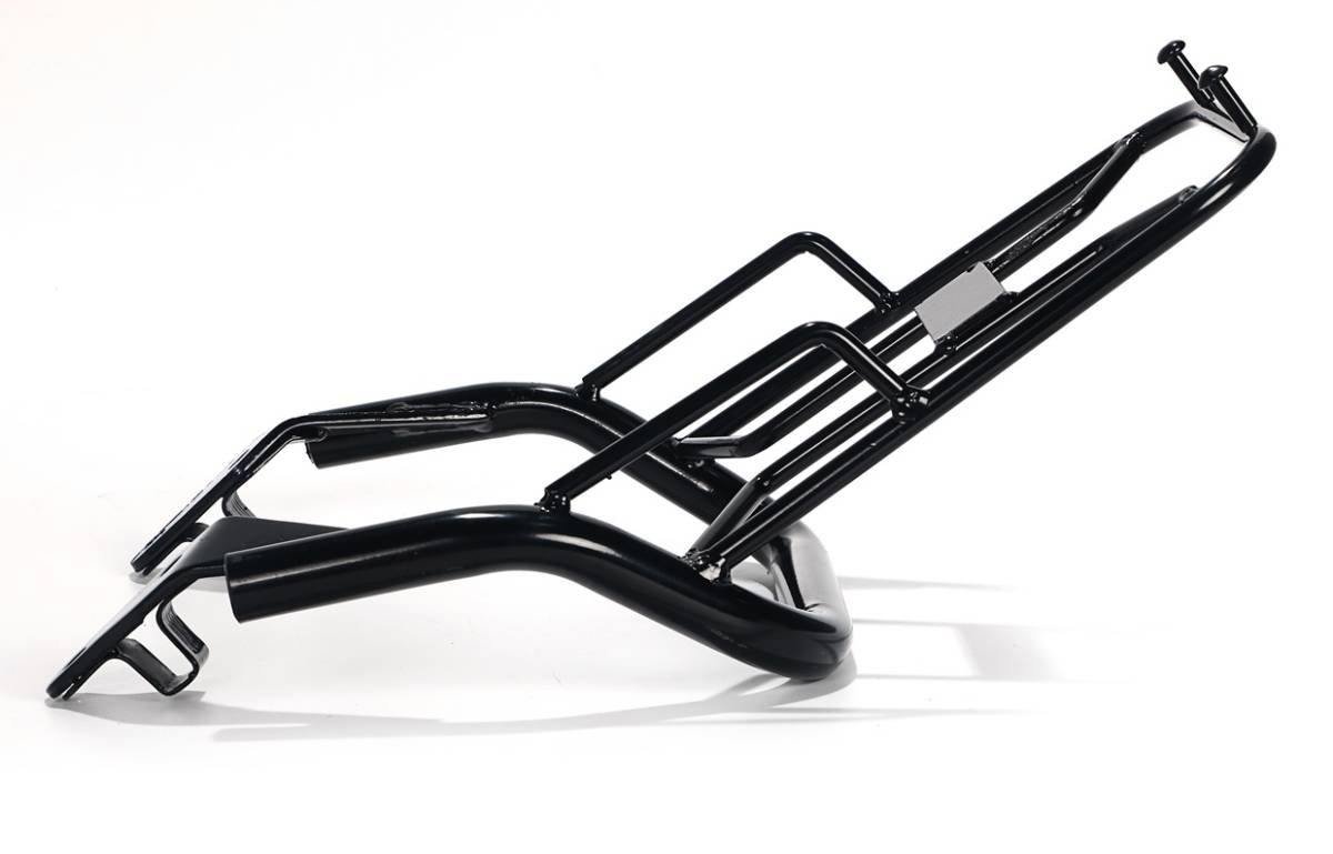 HONDA ホンダ 用 リア キャリア ズーマーX JF52 110cc ブラック 黒 スチール 製 荷台 汎用 社外品 バイク カスタム パーツ_4
