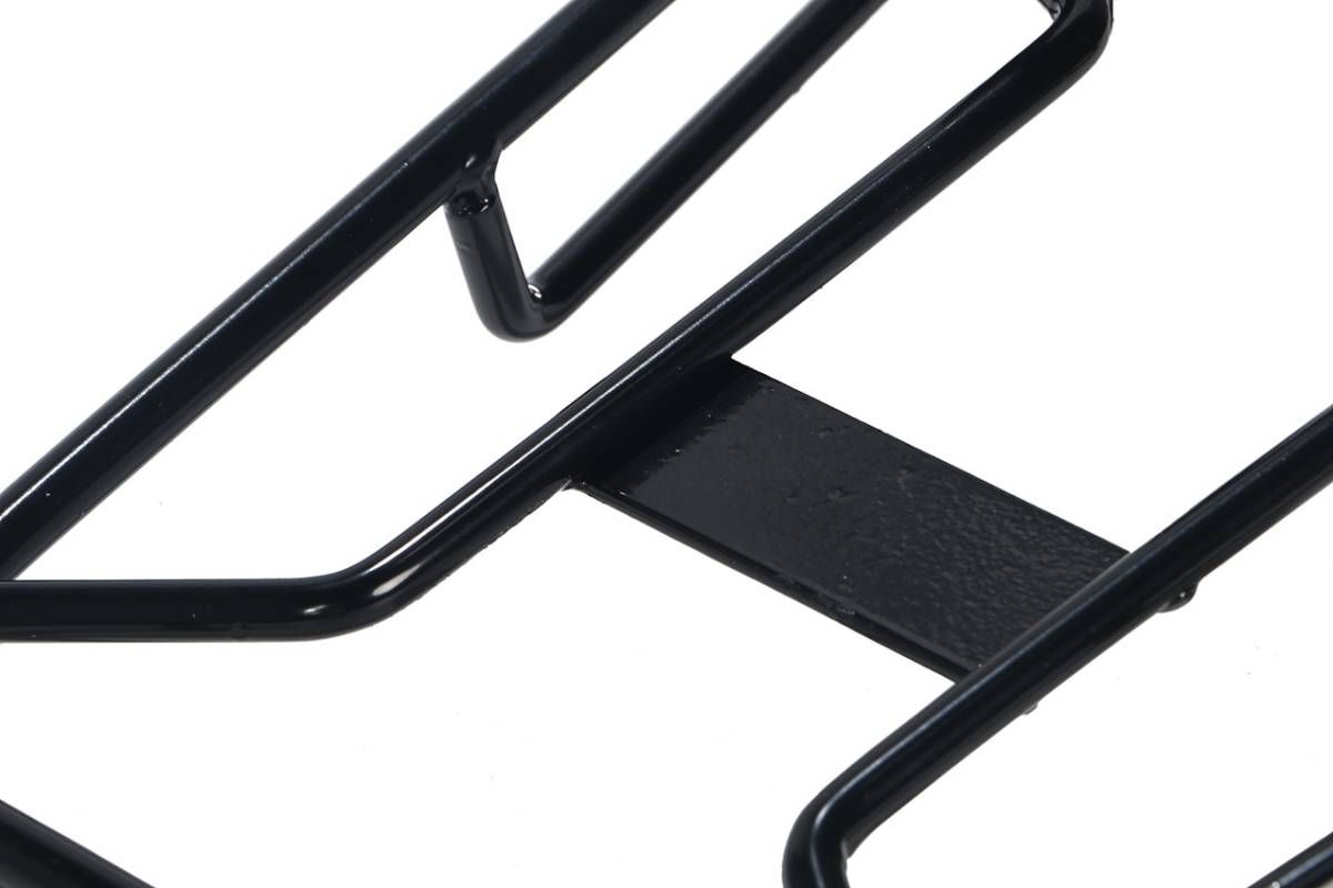 HONDA ホンダ 用 リア キャリア ズーマーX JF52 110cc ブラック 黒 スチール 製 荷台 汎用 社外品 バイク カスタム パーツ_5