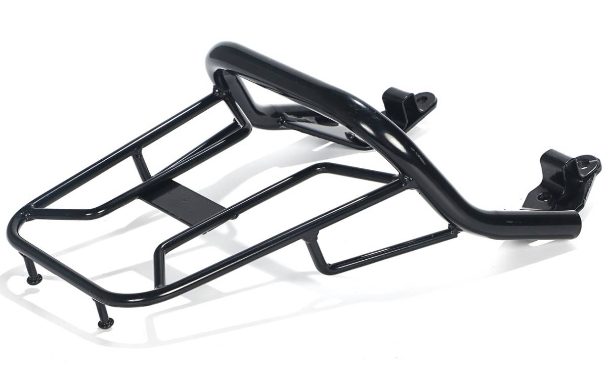 HONDA ホンダ 用 リア キャリア ズーマーX JF52 110cc ブラック 黒 スチール 製 荷台 汎用 社外品 バイク カスタム パーツ_7