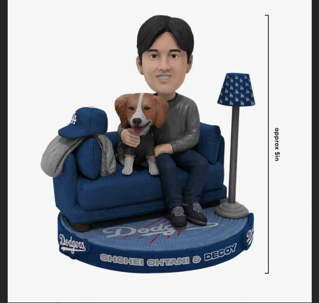 限定品》最新 2024 大谷翔平 デコピン FOCO製 ボブルヘッド ドジャース