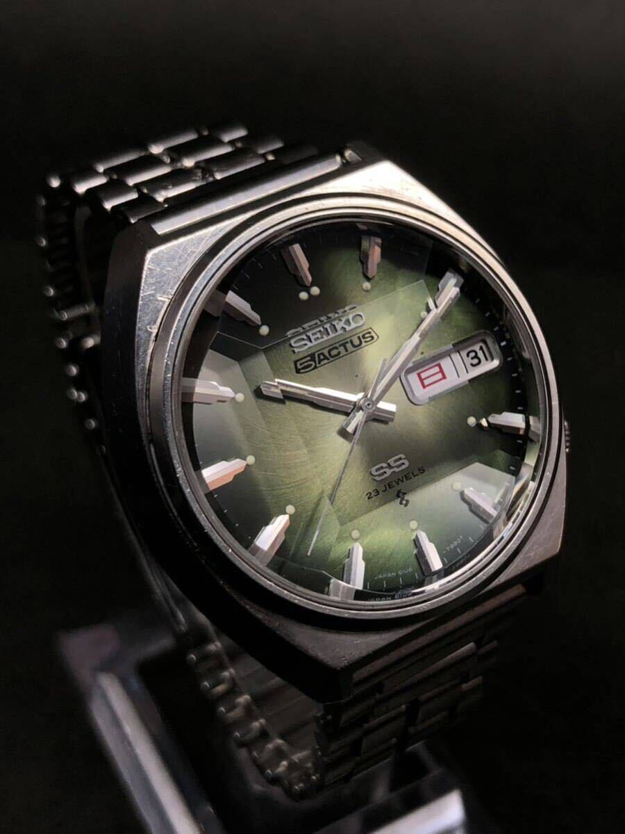 セイコー 0 5ACTUS アクタス 6106-7690 自動巻き 5アクタス SS 稼働品