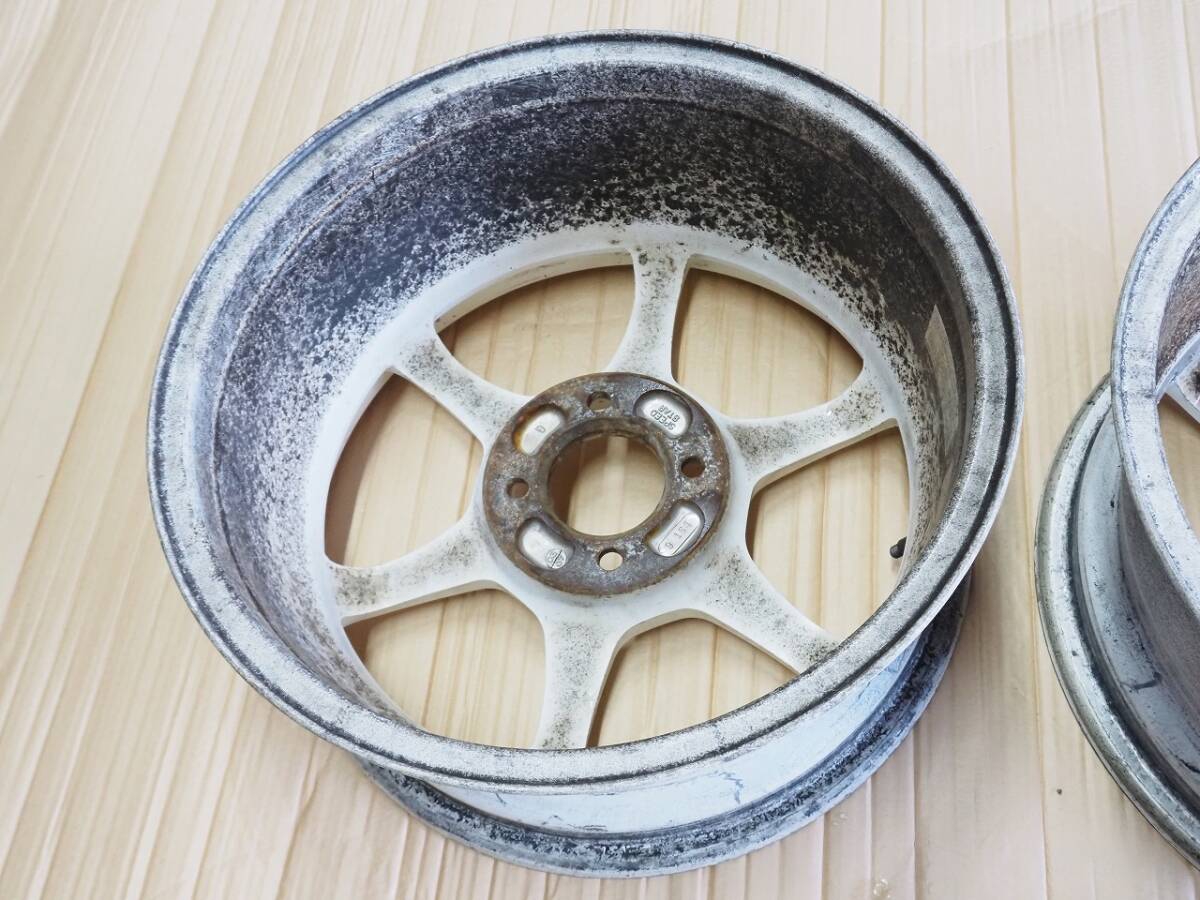 白) SSR タイプC 【 15インチ 7J +35 PCD100 4穴 】 TYPE-C 軽量 中古