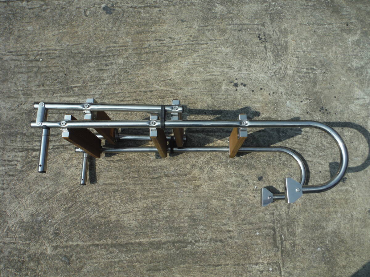 ■■■フォールディングラダー(3段固定+2段折畳み梯子)■PLASTIMO改(DIY品)■■■_3