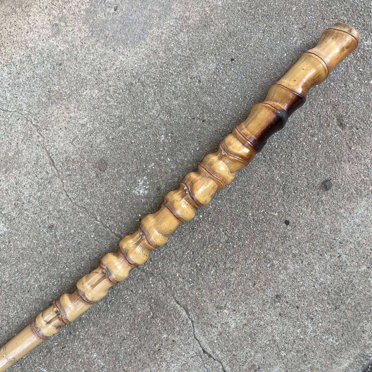 仙人の弟子の杖 釣竿 竹棒 昭和レトロ 当時物(木工、竹工芸)｜売買され