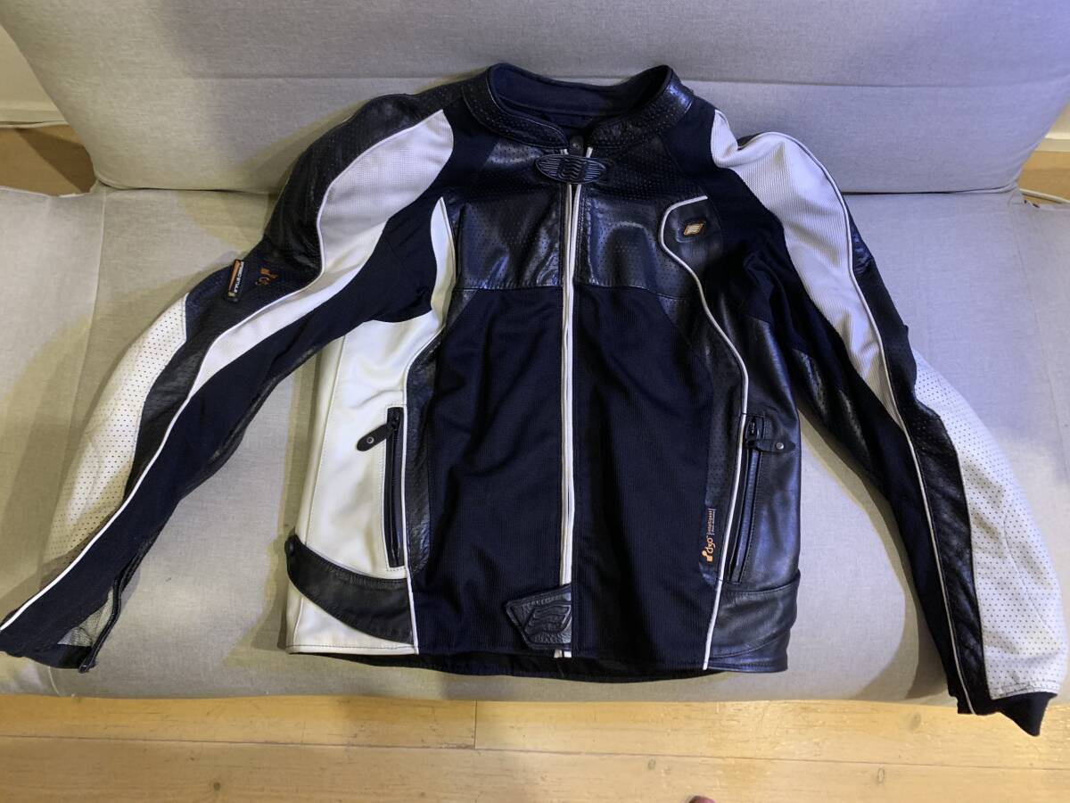 HYOD レザーライディングメッシュジャケット LL_1
