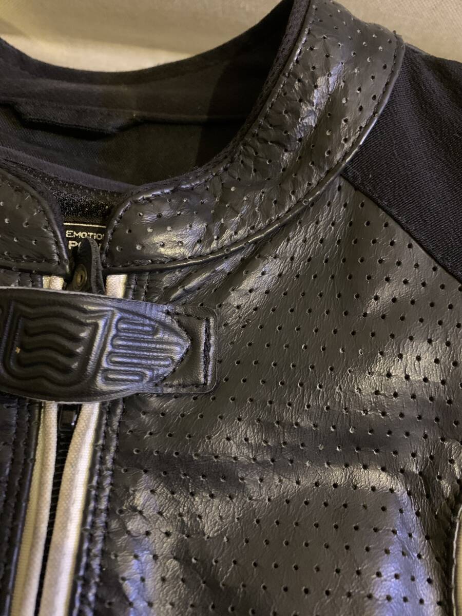 HYOD レザーライディングメッシュジャケット LL_3