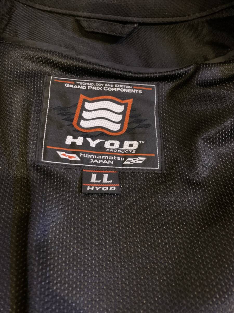 HYOD レザーライディングメッシュジャケット LL_4