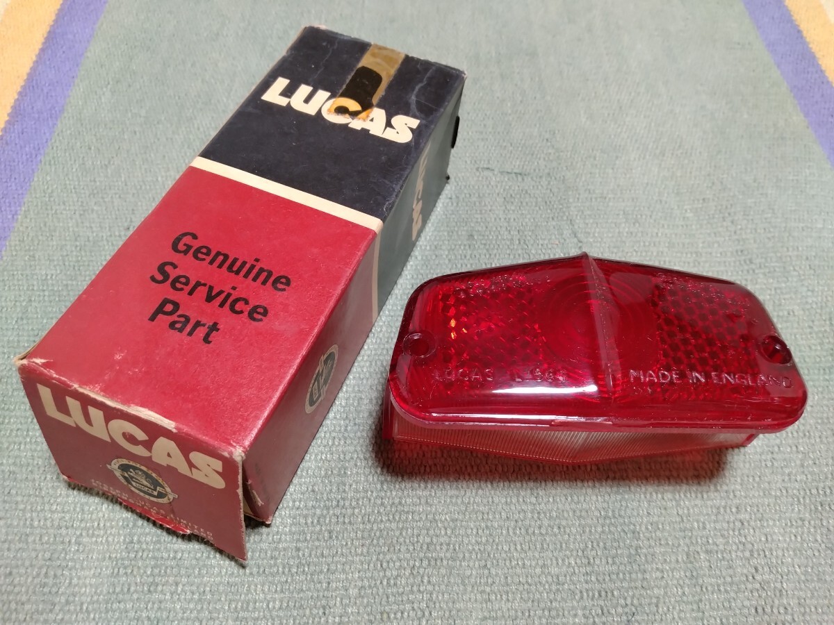 60s 当時物 イギリス製 ルーカス Lucas L 564 テール ライト レンズ 英