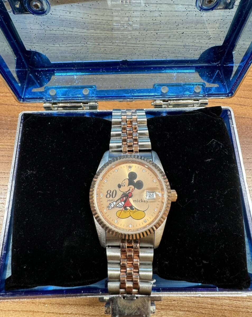 1000円スタート 新品Disney ディズニー ミッキーマウス 80周年 腕時計