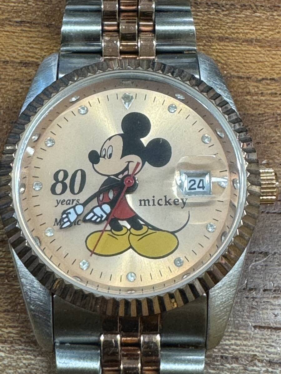 1000円スタート 新品Disney ディズニー ミッキーマウス 80周年 腕時計
