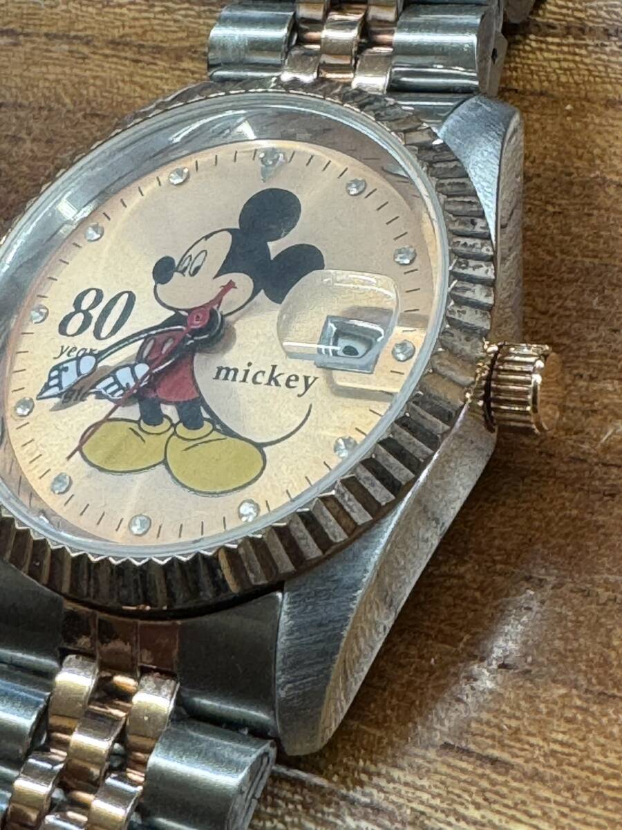 1000円スタート 新品Disney ディズニー ミッキーマウス 80周年 腕時計