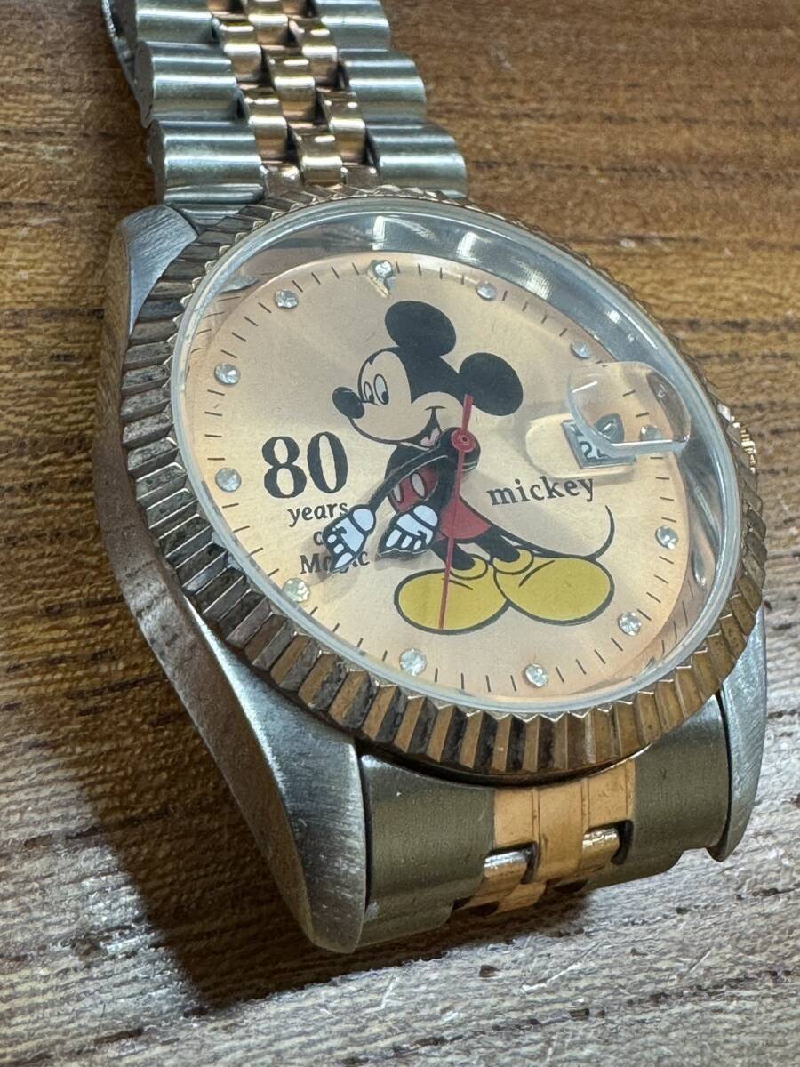 Disney「mickey ミッキーマウス 腕時計」 1000円スタート 新品Disney ディズニー ミッキーマウス 80周年 腕時計