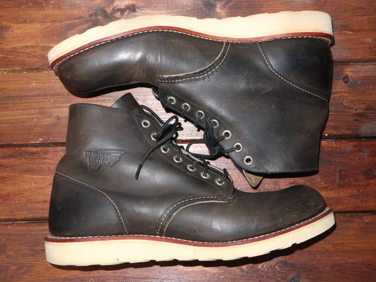 茶芯 RED WING レッドウィング 8190 ラウンドトゥ ラフ＆タフ 9D 27