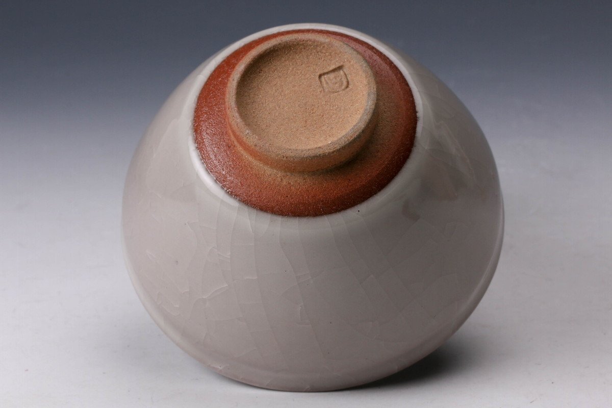 佳香】人間国宝 中島宏 青磁茶碗 共箱 茶道具 本物保証(陶磁一般