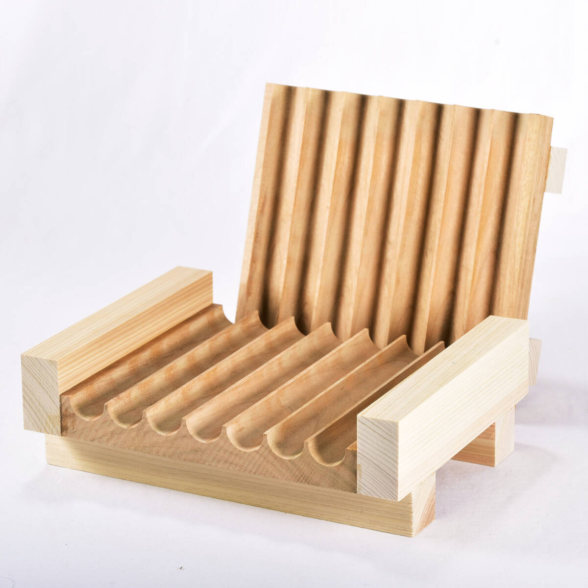 球断器 7連 サクラ材使用 家庭用　団子　みたらし団子　業務用品　厨房　クッキー　型_3