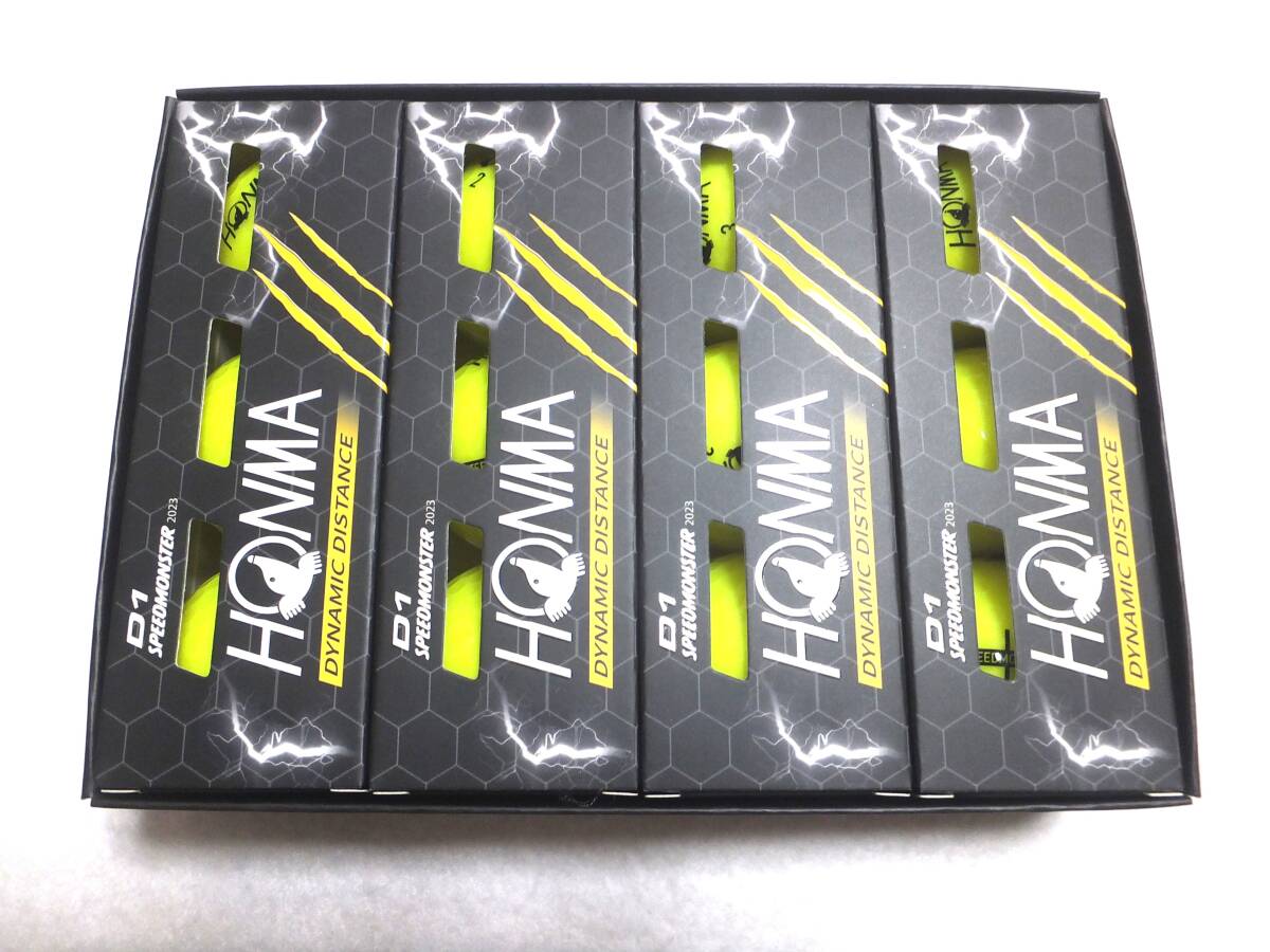 ☆ホンマ HONMA D1 SPEEDMONSTER D1 スピードモンスター　2023 イエロー　1ダース 未使用品☆_2