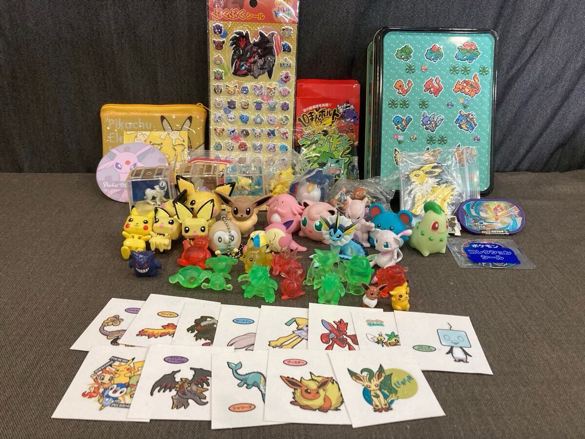 26【ポケモンまとめ】シール フィギュア 缶 ディスプレイ付き 