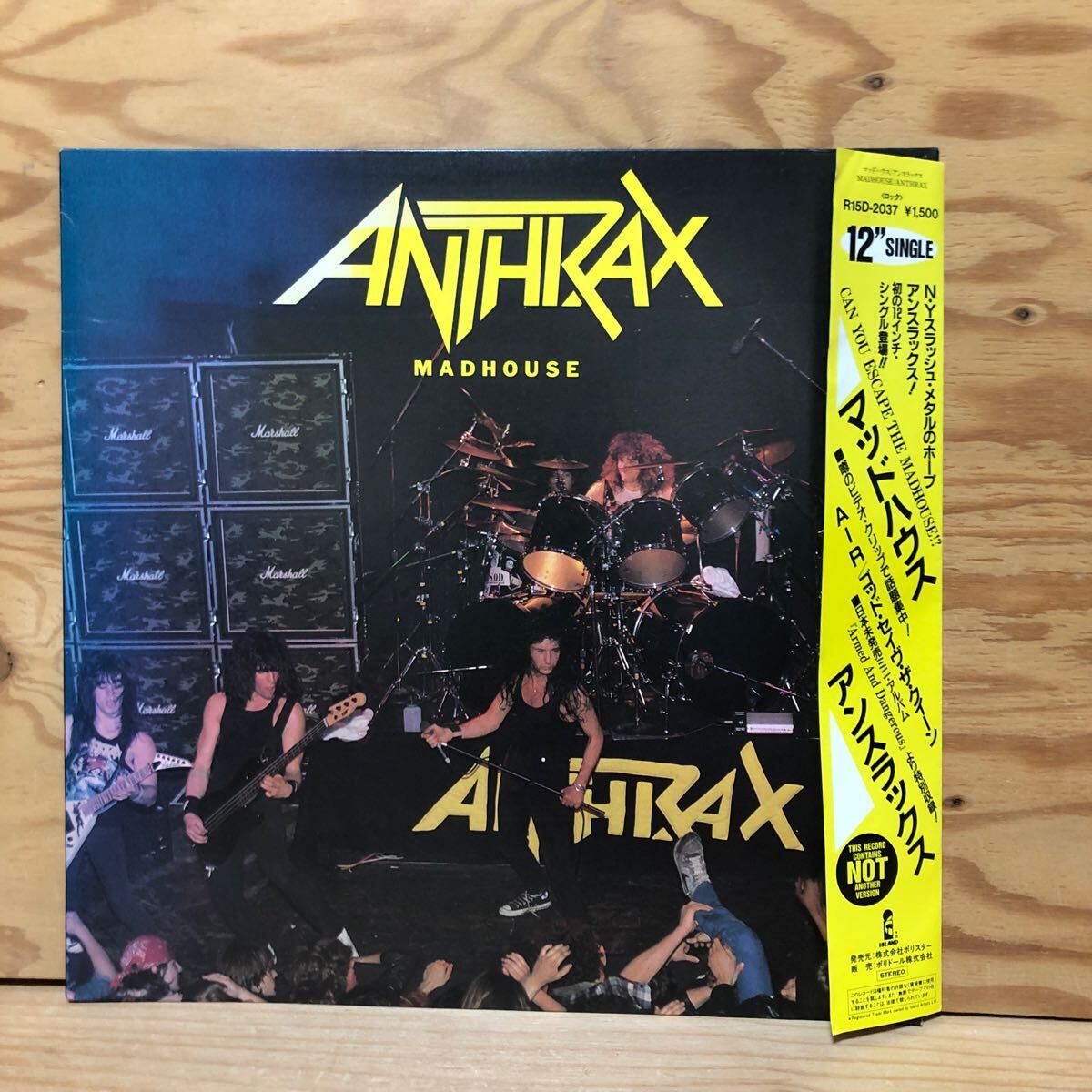 K3E1-241113 レア［LP レコード ANTHRAX アンスラックス MADDHOUSE R15D-2037］A.I.R マッドハウス_1