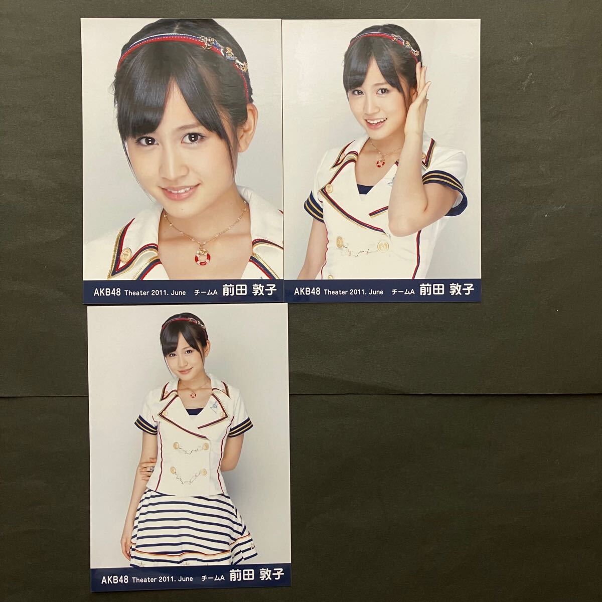 前田敦子 AKB48 生写真 月別 Theater 2011 June 4枚コンプ(AKB48