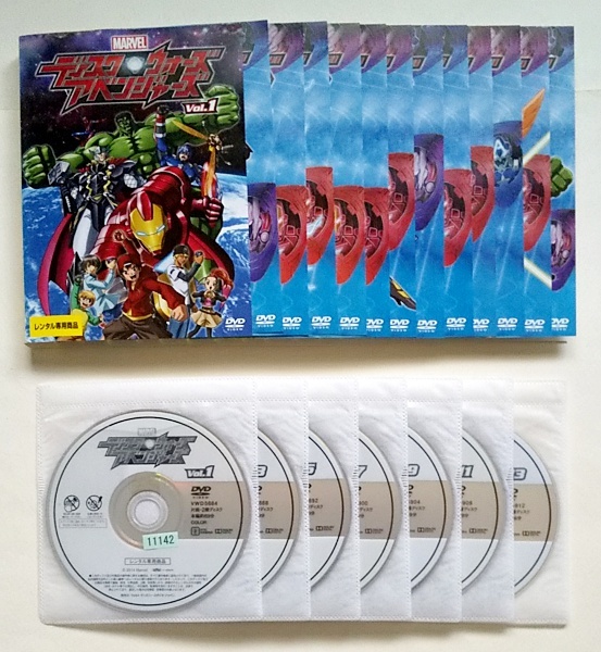 ディスク・ウォーズ：アベンジャーズ DVD : 全13巻 ケース付 ディスク 