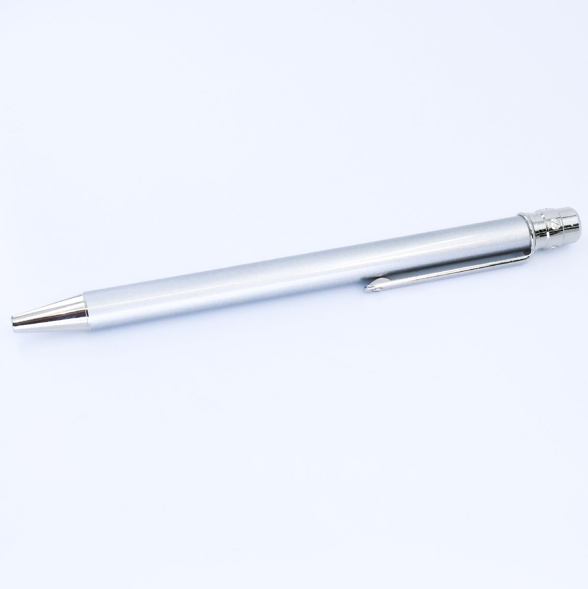 ■ 1円 ～ 正規 中古 美品 ■ Cartier カルティエ ■ サントス ドゥ カルティエ ボールペン ■ST150191 シルバー グレー ツイスト式 筆記具_1