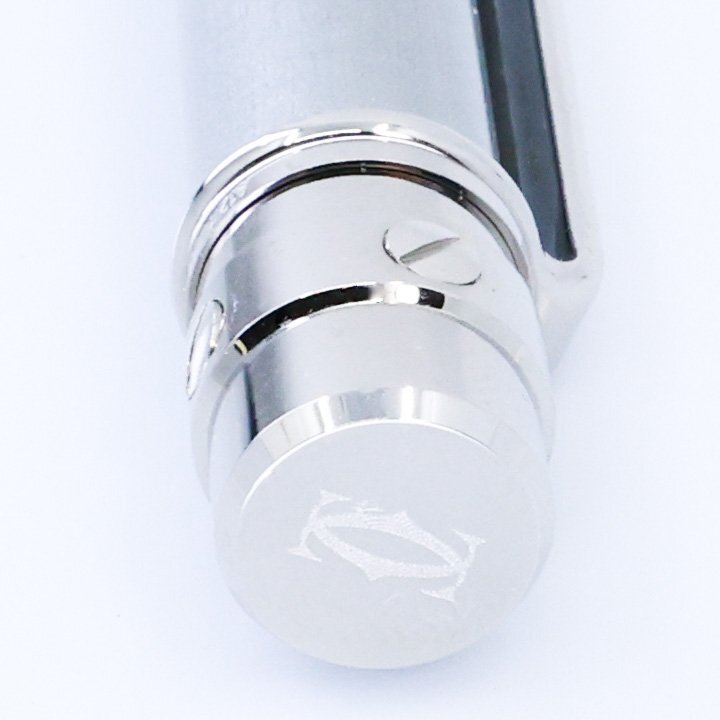■ 1円 ～ 正規 中古 美品 ■ Cartier カルティエ ■ サントス ドゥ カルティエ ボールペン ■ST150191 シルバー グレー ツイスト式 筆記具_5