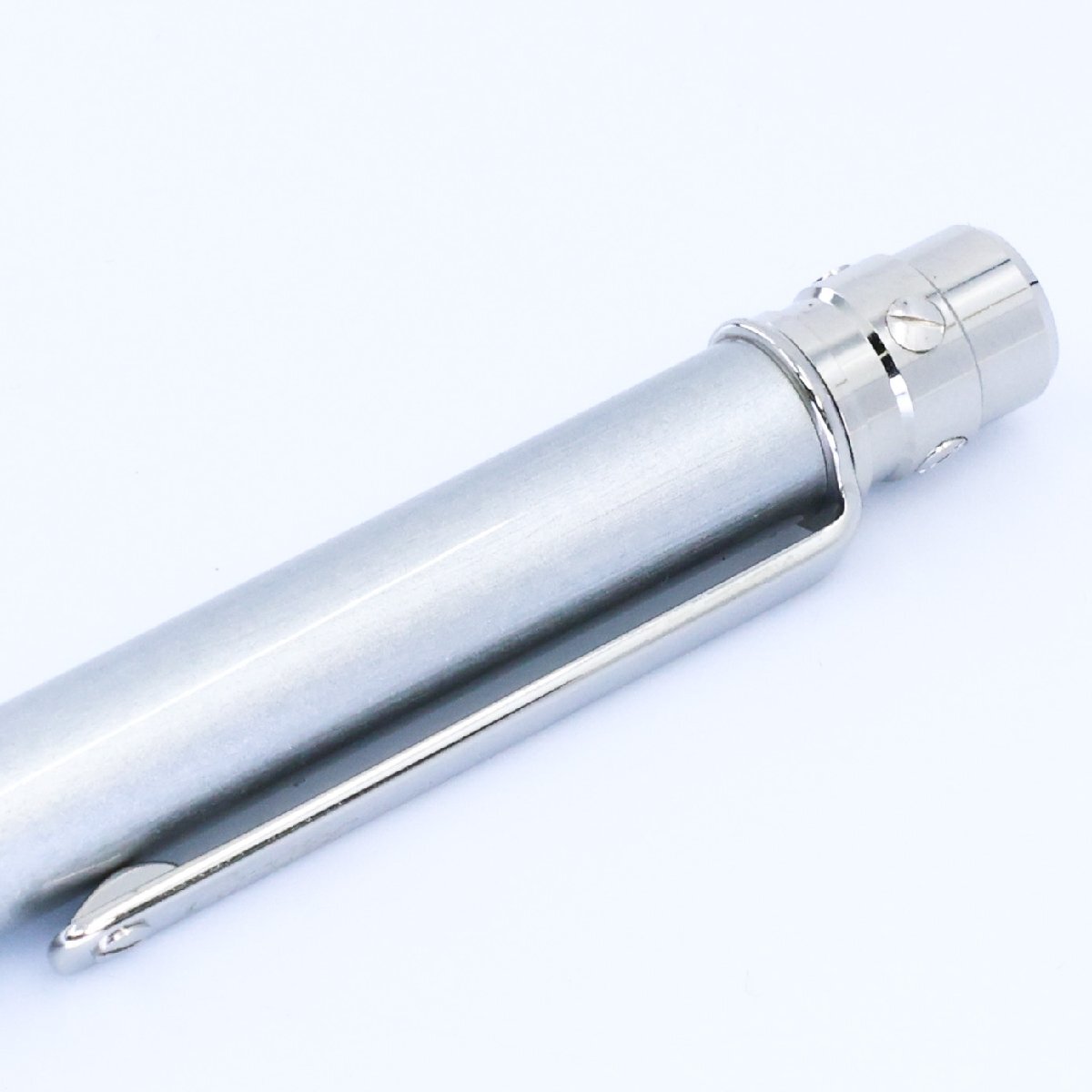 ■ 1円 ～ 正規 中古 美品 ■ Cartier カルティエ ■ サントス ドゥ カルティエ ボールペン ■ST150191 シルバー グレー ツイスト式 筆記具_7