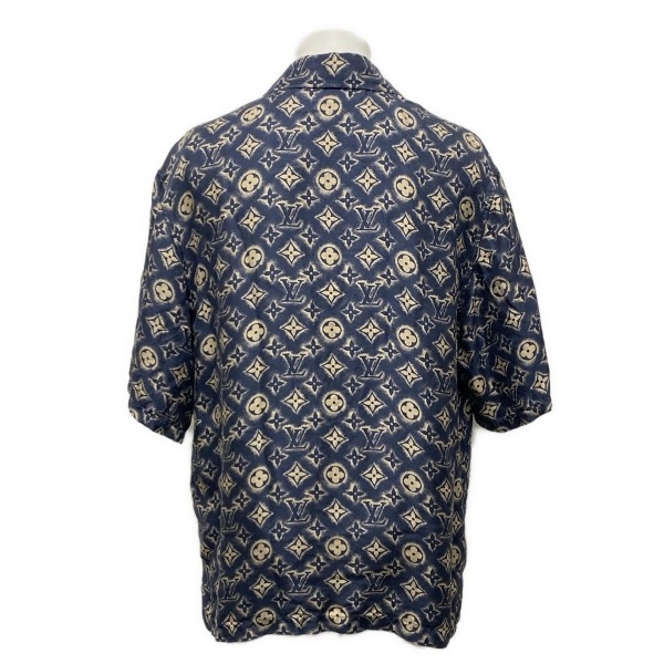 [Louis Vuitton] Louis Vuitton 23AW Men's Check Logo Denim Oversized Shirt Jacket Black 46 [Used] [Authenticated and Guaranteed Authentic] 209902