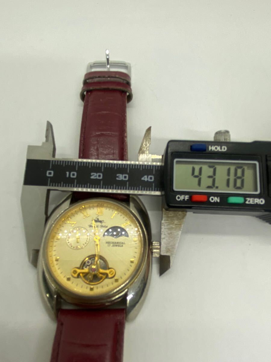 E/H15084】Royal Polo ロイヤルポロ 17JEWELS 稼働品 稼働品 腕時計 手