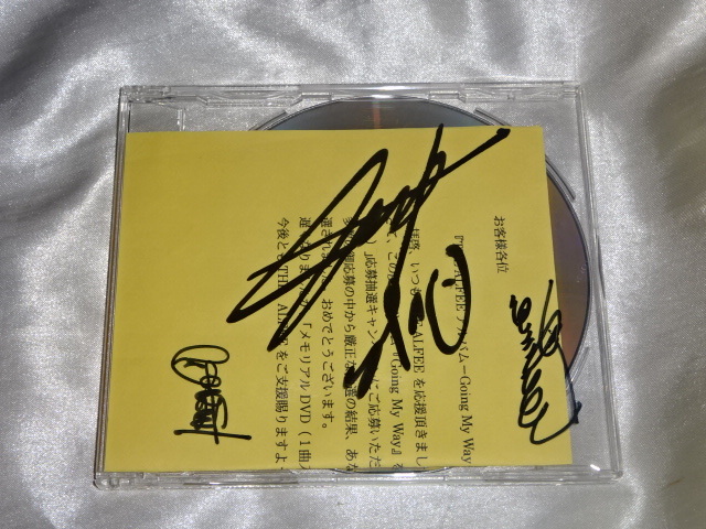 送料185円・D198・当選品□ THE ALFEE アルフィー メンバー3人直筆
