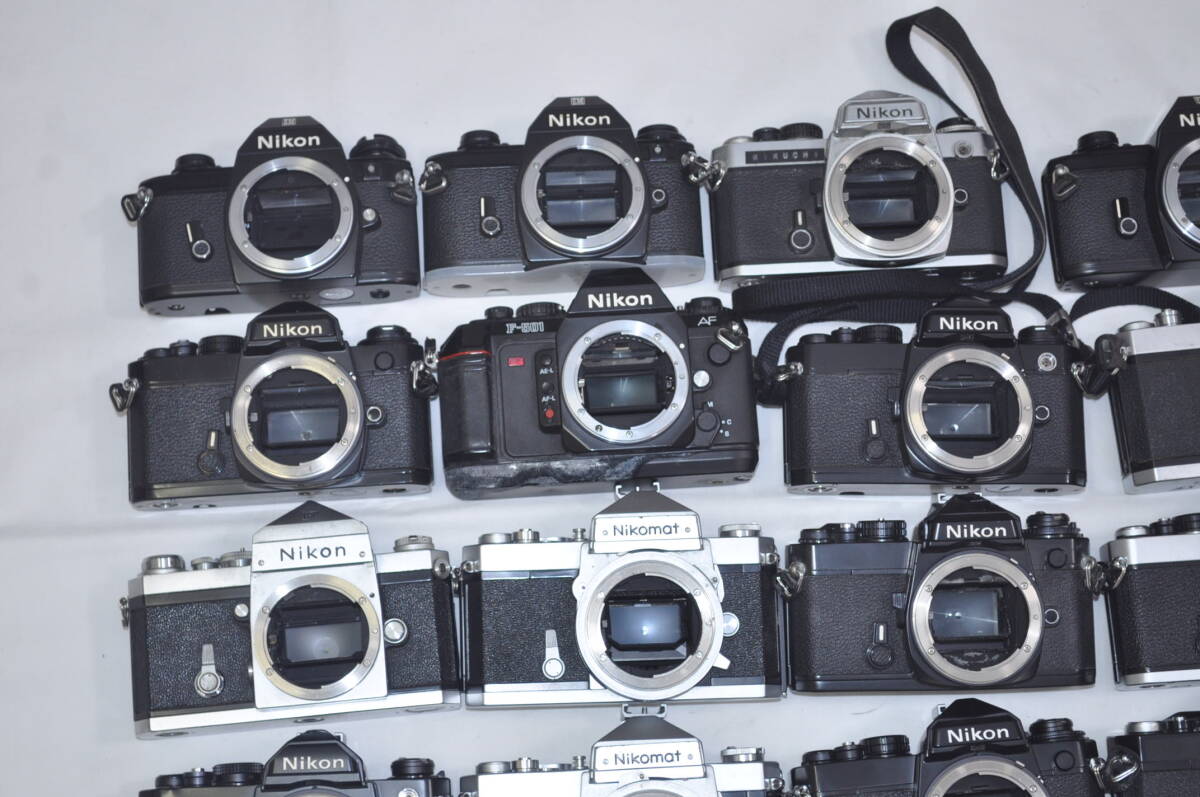 ■ジャンク■ ニコン　Nikon FE/FA/FG ６台まとめ #3017737 ジャンクカメラセット ニコン NIKON F アイレベル ボディ FE EL EM