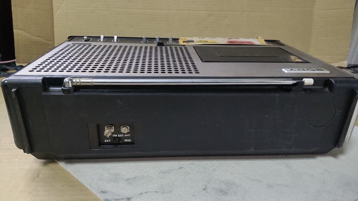 S993 SONY CF-2700 昭和レトロ AM&FMステレオラジオ・カセット