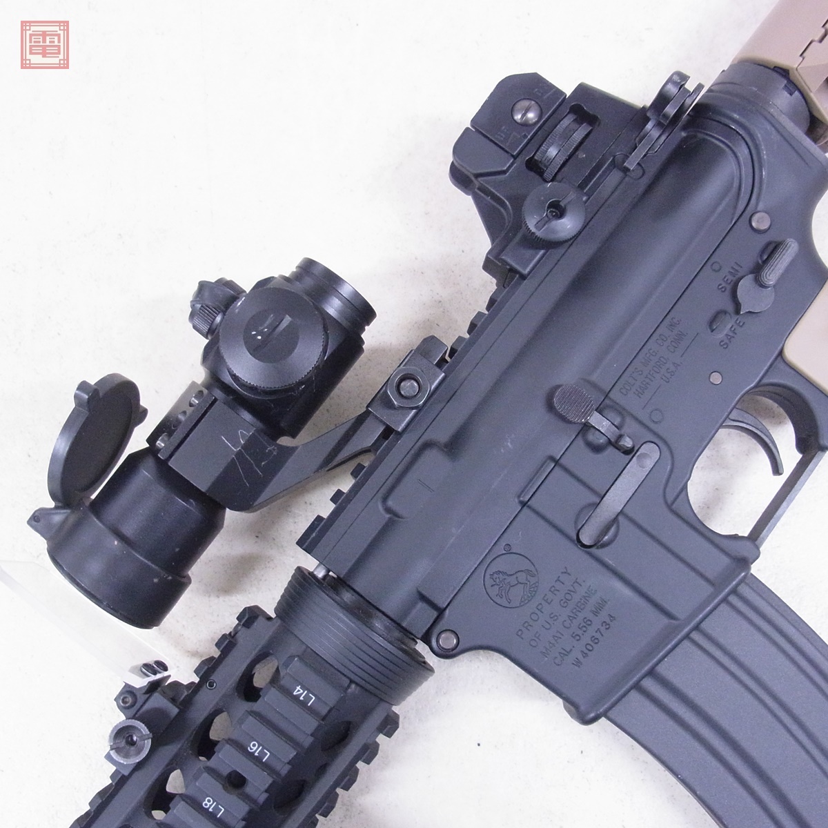 カスタム品 東京マルイ 次世代電動ガン M4A1 CQB-R FDE ドットサイト