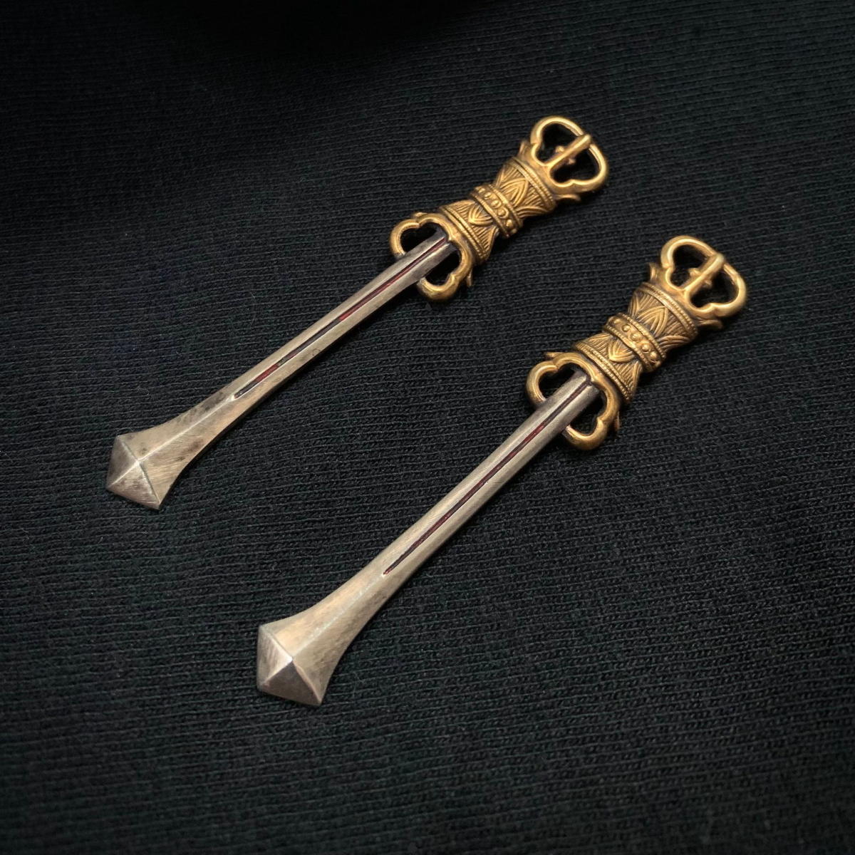 MKS◇小道具◇金具◇剣◇目貫◇アンティーク◇長さ約56.8ｍｍ◇_2