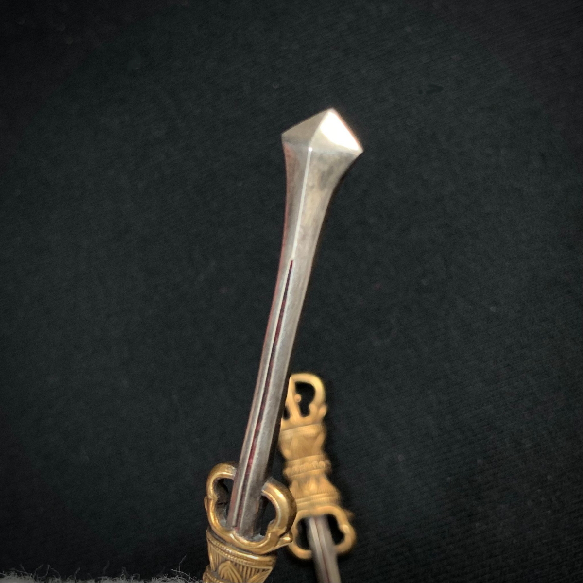 MKS◇小道具◇金具◇剣◇目貫◇アンティーク◇長さ約56.8ｍｍ◇_3